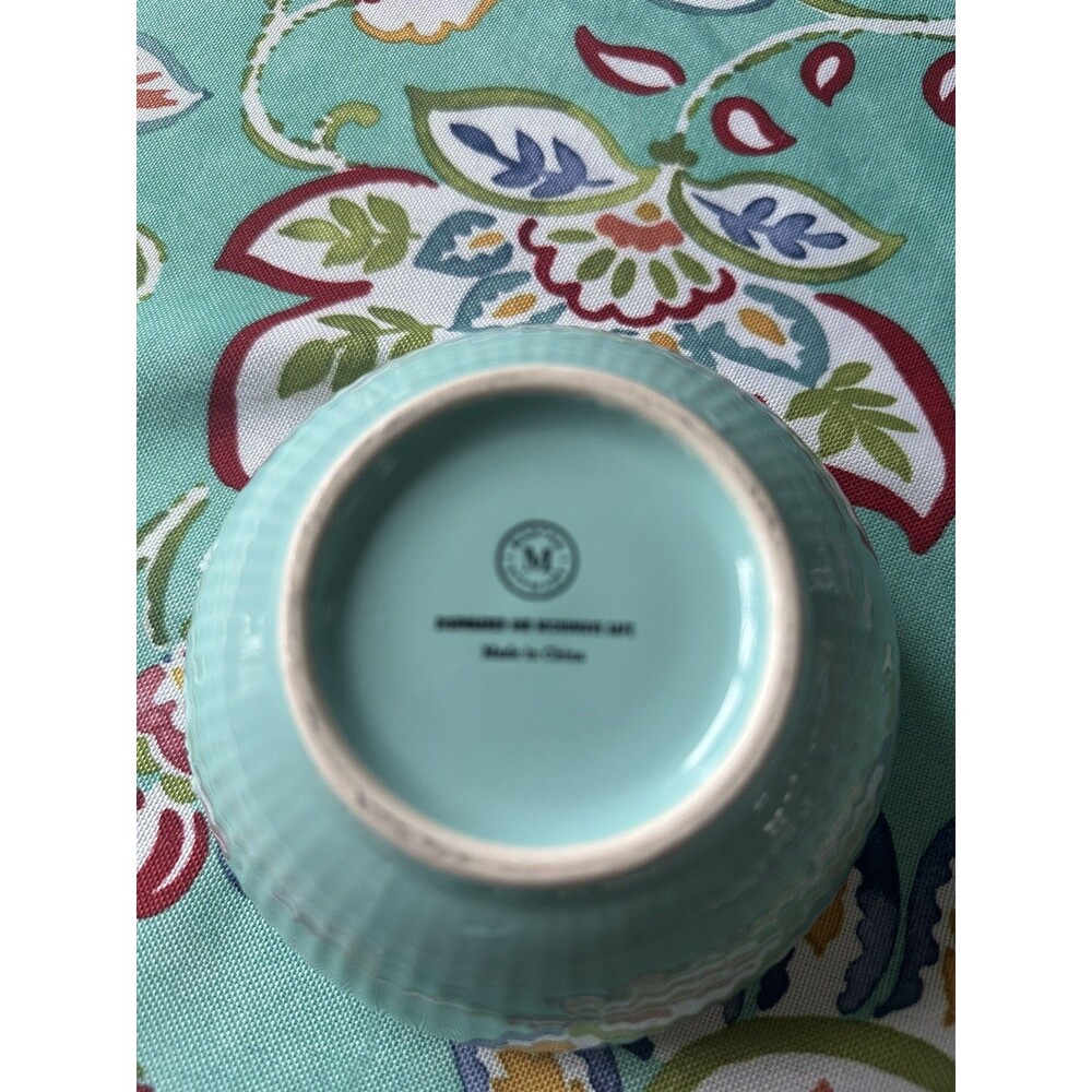 Martha Stewart VTG MINI 3 Pc. 3,4,5” Stoneware Prep Bowl Set Blue Cottage Style - Picture 3 of 5